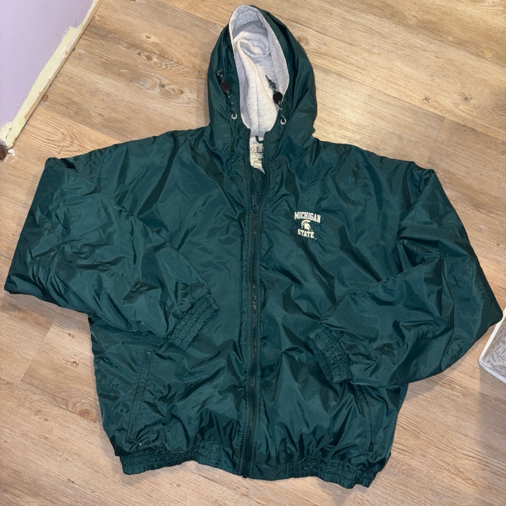 Michigan State Spartans Dark Green Windbreaker Jacket